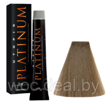 Hipertin Стойкая краска для волос Utopik Platinum 60 мл, 6.71 Тёмный блондин песочный пепельный - фото 1 - id-p167857753