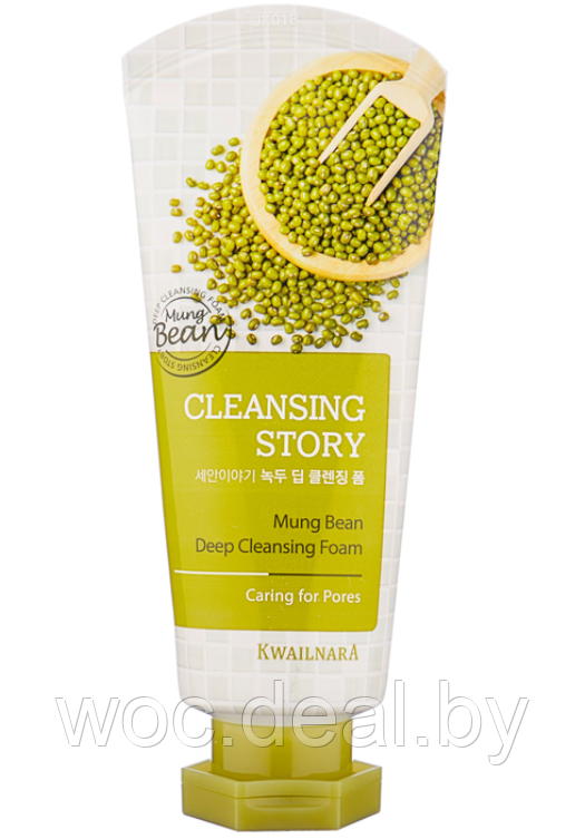 Welcos Пенка для умывания питательная Cleansing Story Foam Cleansing Mung Beans 120 мл - фото 1 - id-p167858761