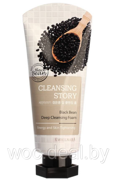 Welcos Пенка для умывания омолаживающая Cleansing Story Foam Cleansing Black Bean 120 мл - фото 1 - id-p167858766