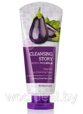 Welcos Пенка для умывания для чувствительной кожи Cleansing Story Foam Cleansing Eggplant 120 мл - фото 1 - id-p167858767