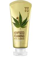 Welcos Пенка для умывания питательная IOU Hempseed Foaming Facial Cleanser 120 мл