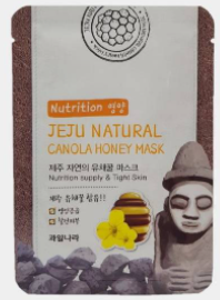 Welcos Маска для лица тканевая питательная Jeju Nature's Canola Honey Mask 20 мл - фото 1 - id-p167858775