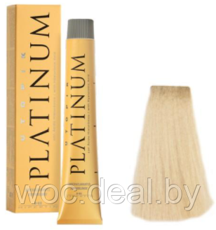 Hipertin Стойкая краска для волос супер-осветляющая Superblond Utopik Platinum 60 мл, 10.73 Cупер-блонд - фото 1 - id-p167857780