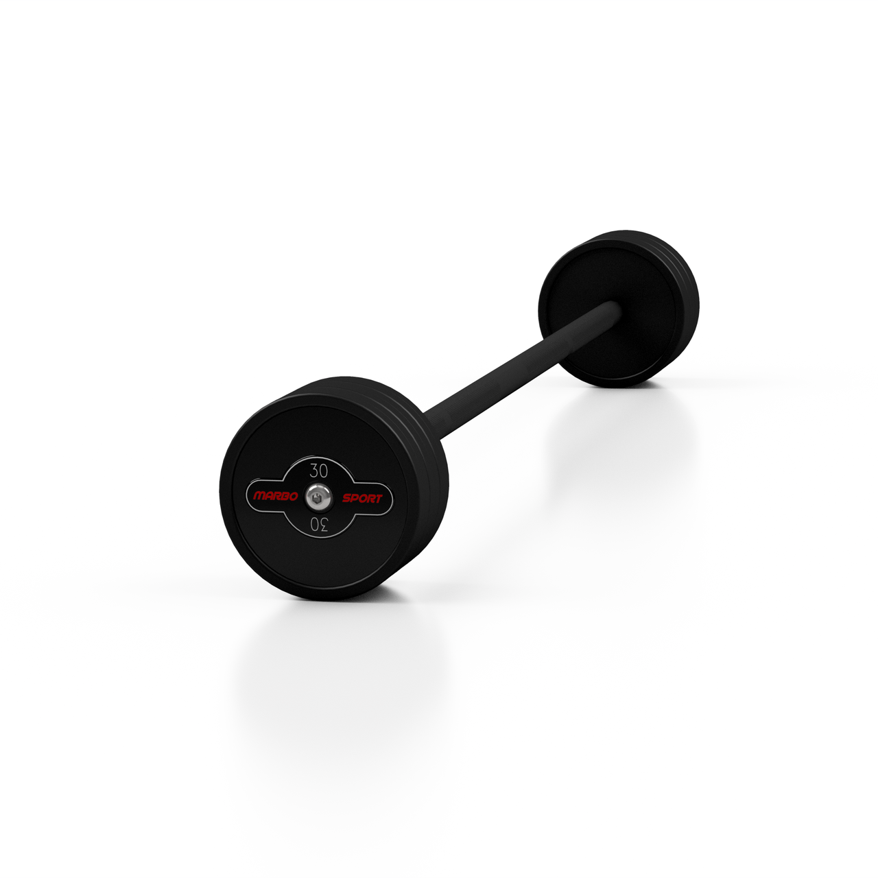 Штанга прямая резиновая 30 кг черный матовый - Marbo Sport