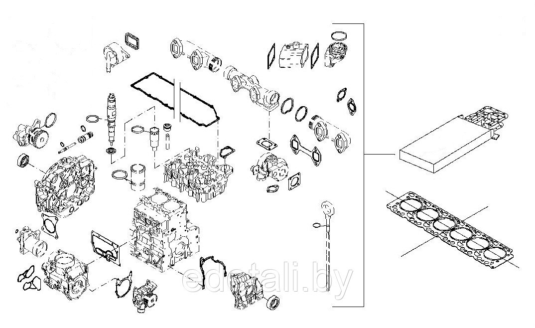 21078724 Комплект прокладок двигателя - фото 1 - id-p167863567