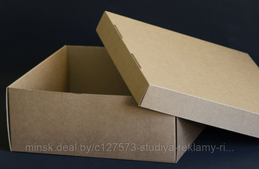 Коробки из крафта для подарков размер 35*35*12, и 32*29*12 - фото 2 - id-p167866066