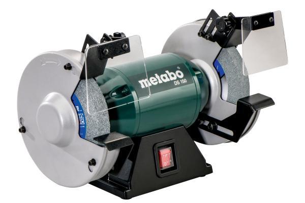 Точильный станок Metabo DS 150 (200W, круг 150x20x20 mm, защитные очки в комплекте, профессиональное точило) - фото 1 - id-p167878711