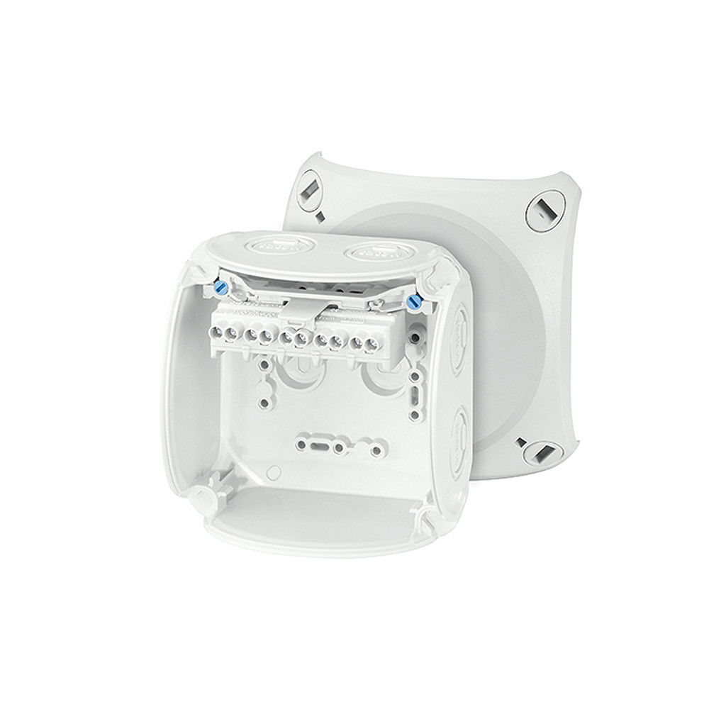 Коробка распределительная, 104х104х70, 5-пол.кл.1,5-6кв.мм, (7хМ20/М25)