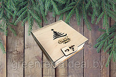 Деревянная коробка-книжка маленькая 120*140*30