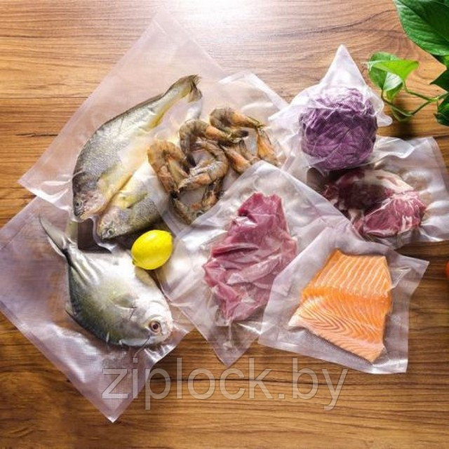 Вакуумный пакет 350мм*500мм для продуктов, 72 мкр, 100шт, AVIORA