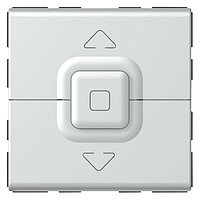 Mosaic - Выключатель двойной кнопочный 2М для упр. жалюзи (алюмин)