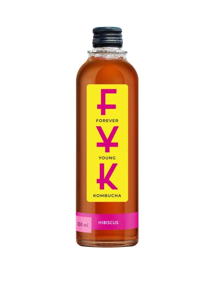 Комбуча FYK Каркаде, 330 мл