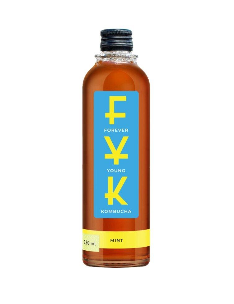 Комбуча FYK Мята, 330 мл