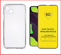 Чехол-накладка + защитное стекло 9D для Apple Iphone 13 Mini
