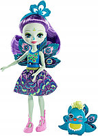 Кукла Пэттер Павлина с питомцем павлином Флэп 15см Enchantimals Mattel FXM74