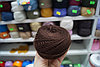 Слонимская пряжа (в две нити) цвет м46 шоколадный 30 шерсть, 70 ПАН, фото 2