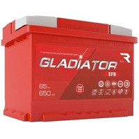Автомобильный аккумулятор Gladiator EFB 6СТ-65L(0) (65 А·ч)