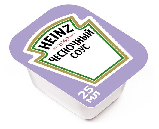 Heinz чесночный соус ХАЙНЦ 25г в коробке 125шт - фото 1 - id-p167904400
