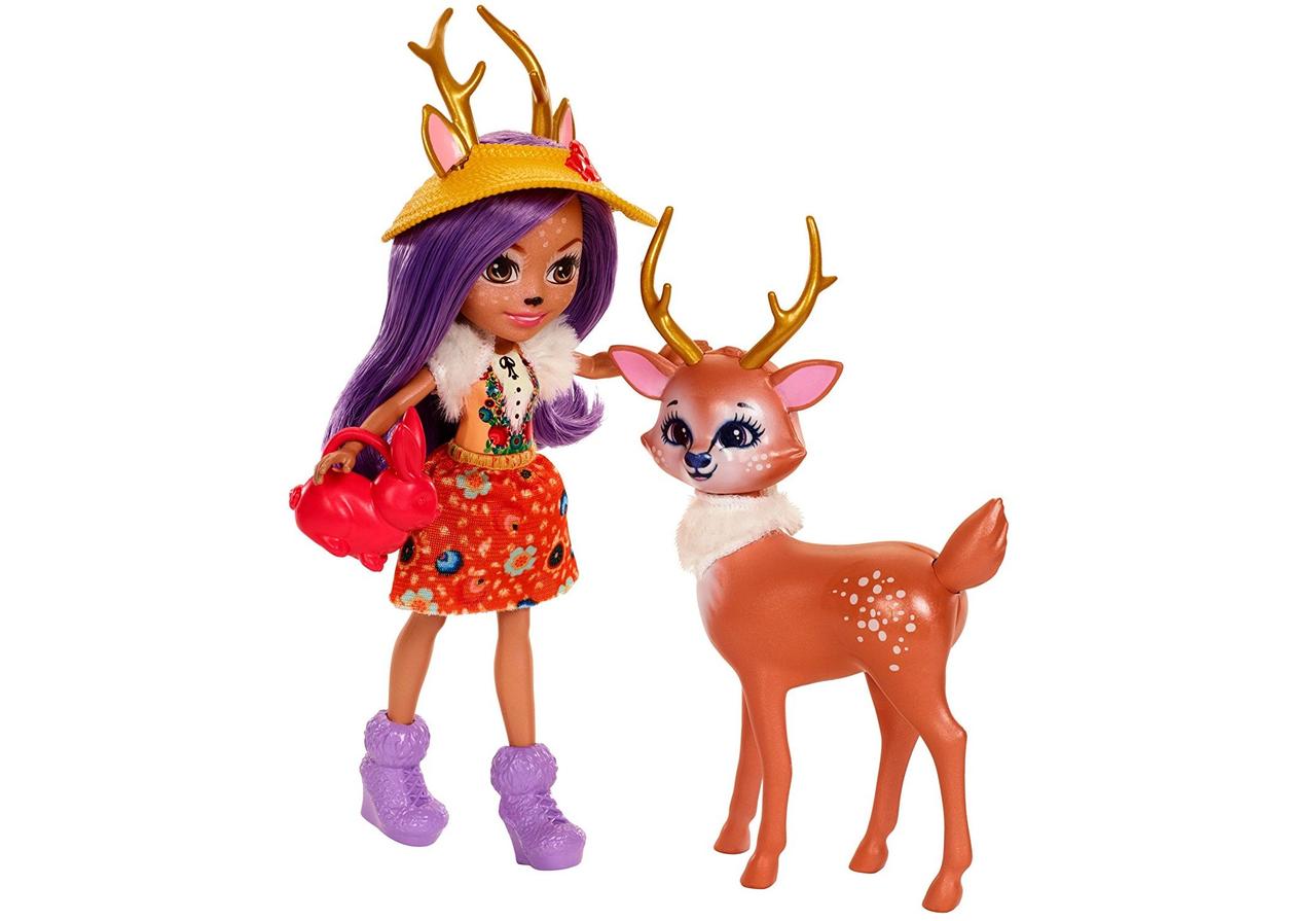 Куклы Флаффи и Данесса Garden Magic с питомцами зайчик и олененок 15см Enchantimals Mattel FDG01 - фото 2 - id-p167916019