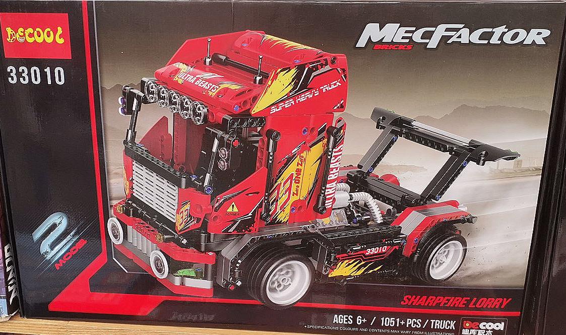 Конструктор Technic Decool 33010 "Скоростной грузовик 2в1", 1051 дет, аналог Лего Техник (LEGO Technic 42041) - фото 4 - id-p167917463