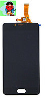 Экран для Meizu M5c с тачскрином, цвет: черный