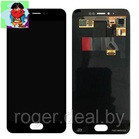 Экран для Meizu MX6 с тачскрином, цвет: черный - фото 1 - id-p61228061