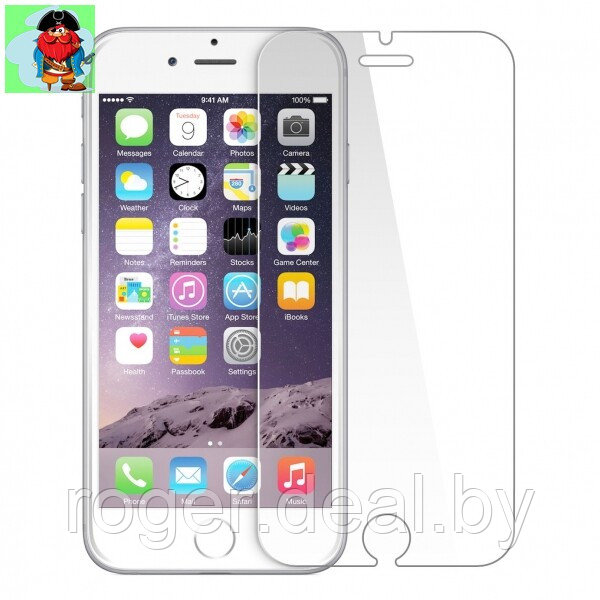 Защитное стекло для Apple iPhone 6 Plus, цвет: прозрачный - фото 1 - id-p92972039