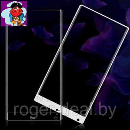 Защитное стекло для Xiaomi Mi MIX 3D (проклейка по контуру), цвет: белый - фото 1 - id-p92972249