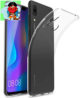 Чехол для Huawei Nova 3 силиконовый, цвет: прозрачный
