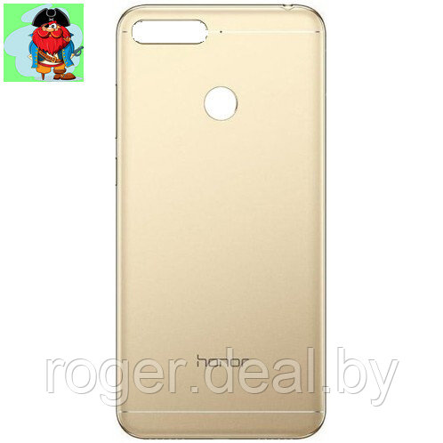 Задняя крышка (корпус) для Huawei Honor 7A Pro (AUM-L29), цвет: золотой - фото 1 - id-p110188382