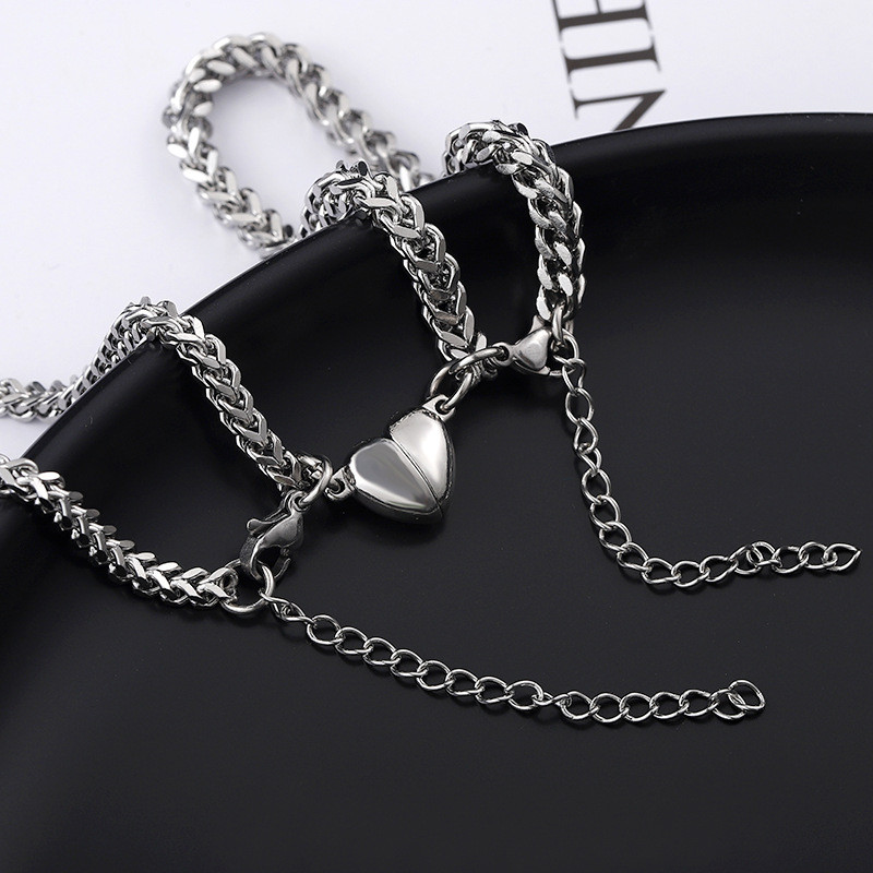 Парные браслеты с магнитами-сердечками "Нельсон" - фото 1 - id-p167921974