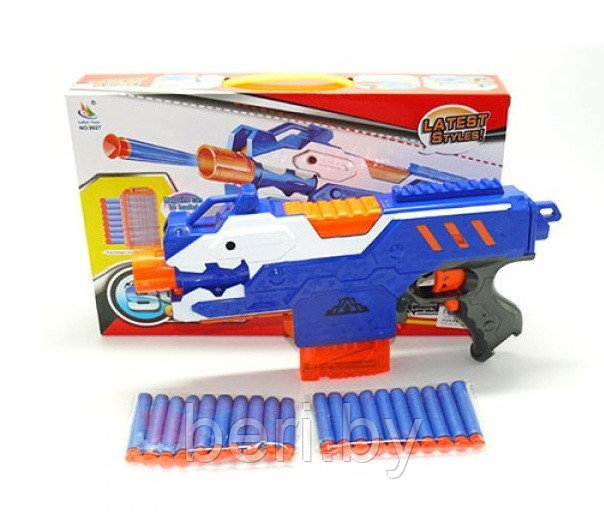 9927 Пистолет, бластер с мягкими пулями, детское игрушечное оружие, аналог Nerf - фото 7 - id-p167922003