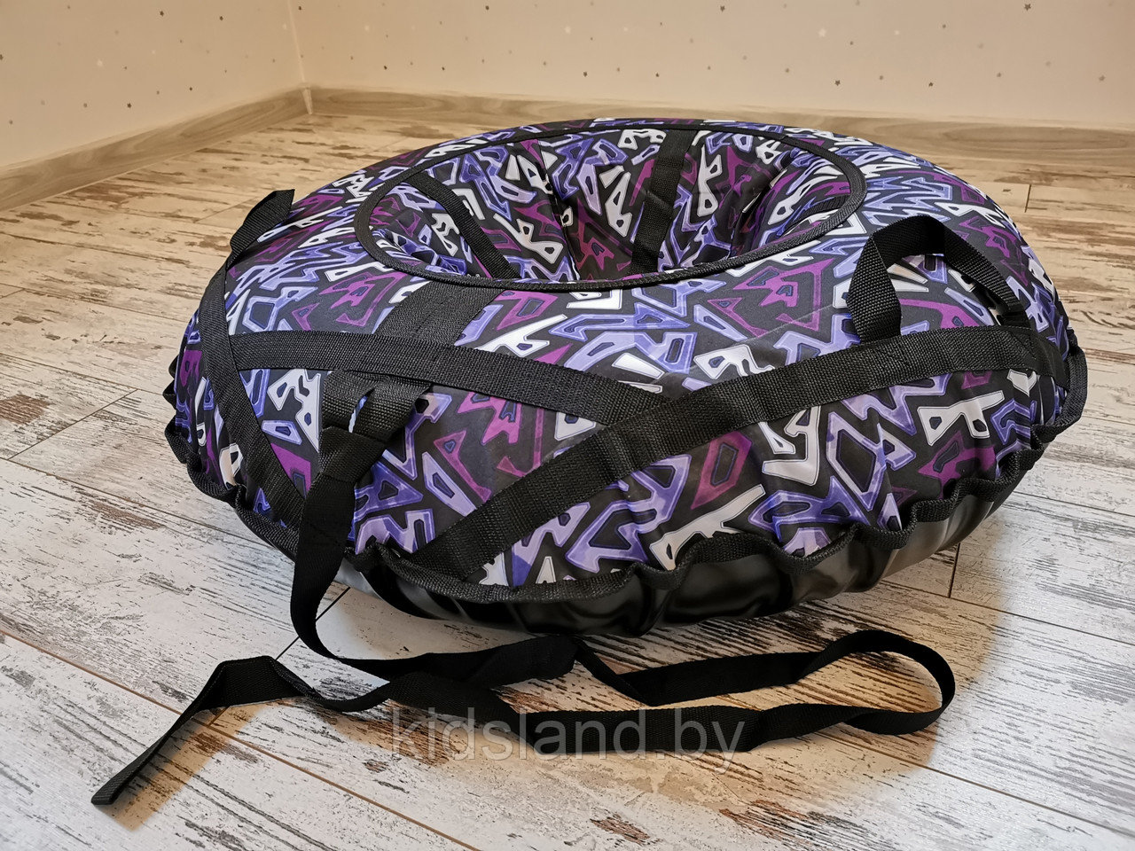 Тюбинг (ватрушка, надувные санки),диаметр 90 см, ""Экстрим фиолетовый" - фото 3 - id-p67598463
