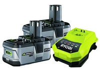 Аккумулятор с зарядным RYOBI RBC 18 LL 15, 2-х Li-Ion, ONE+ 1,5 А/ч