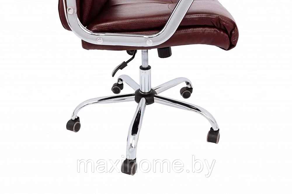 Кресло офисное поворотное MARSEL, CHROME, ECO Коричневый - фото 4 - id-p167979477