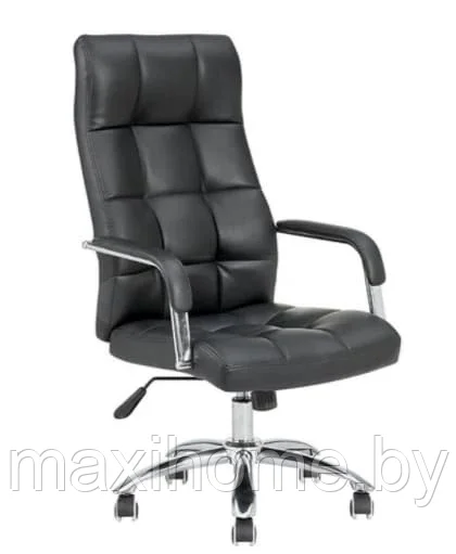 Кресло поворотное ORLANDO, CHROME, ECO-(черный) - фото 1 - id-p167980715