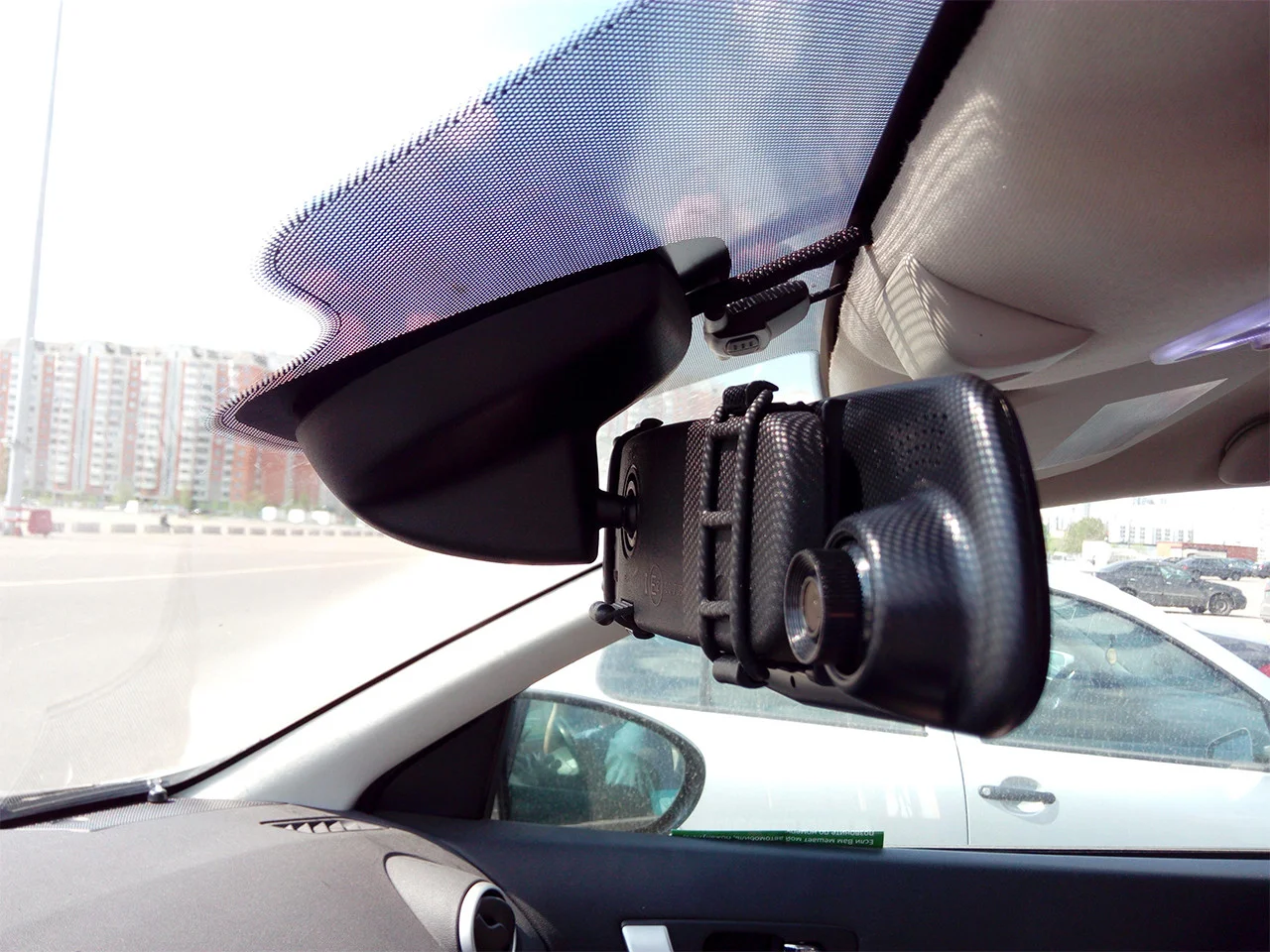 Автомобильный видеорегистратор-зеркало Eplutus D02 (4,3'', 2 камеры) - фото 5 - id-p167981469