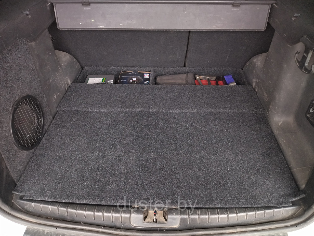 Органайзер (стеклопластик) в багажник вместе с фальшполом для Рено Дастер 2021- - фото 6 - id-p167353867