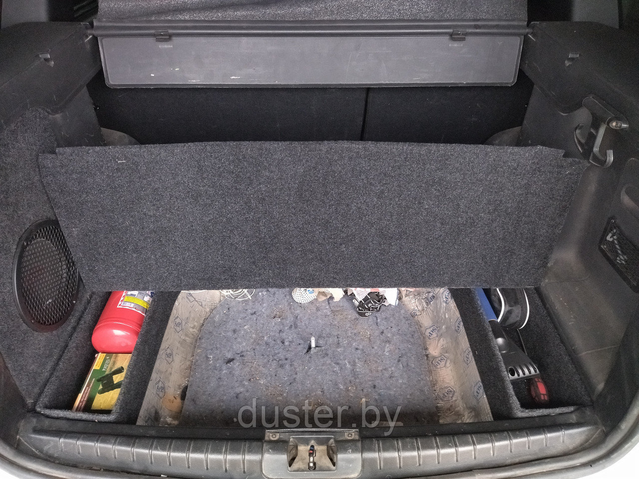 Органайзер (стеклопластик) в багажник вместе с фальшполом для Рено Дастер 2021- - фото 7 - id-p167353867