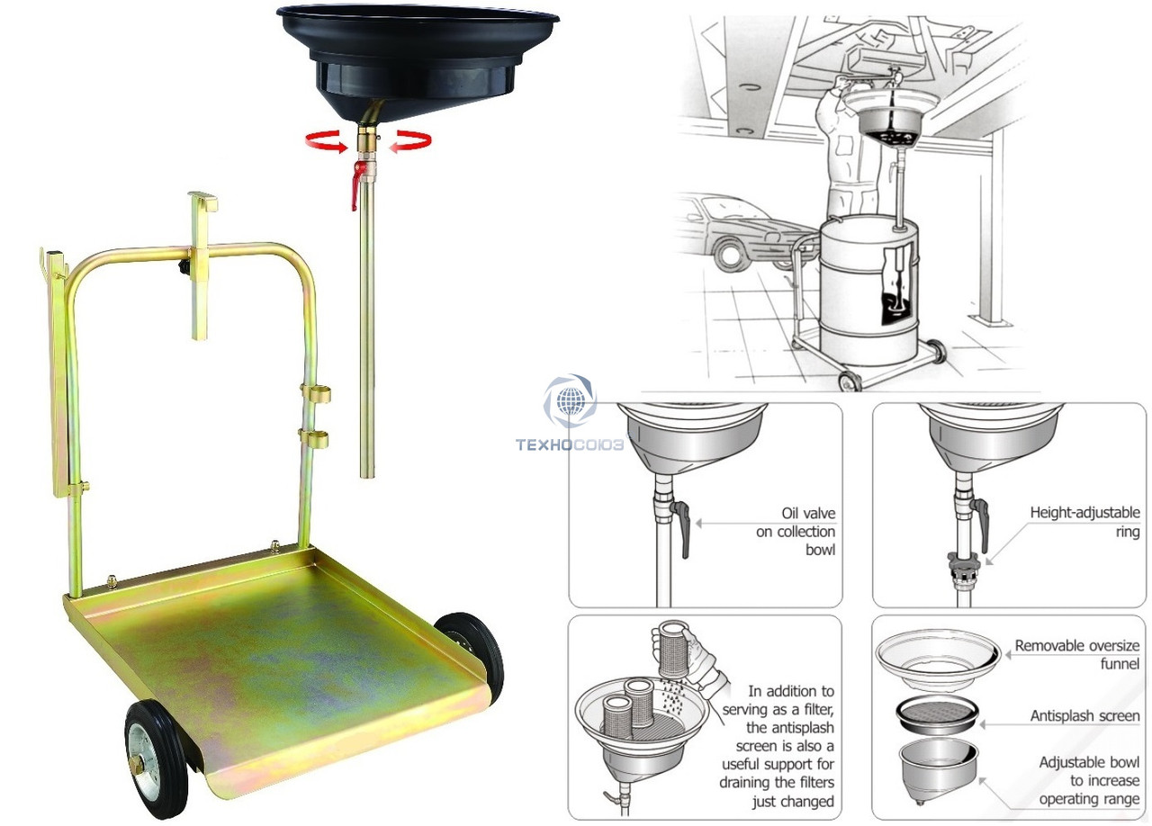 Техносоюз Комплект для замены масла из бочки 200л, TS350220 - фото 2 - id-p167983011