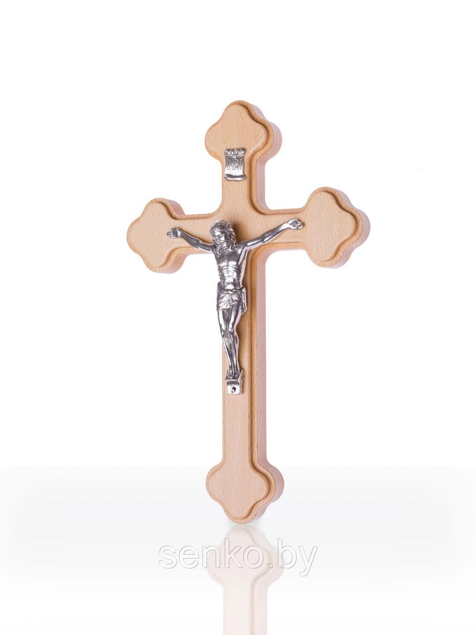 Крест деревянный настенный 22 см - фото 1 - id-p139629226