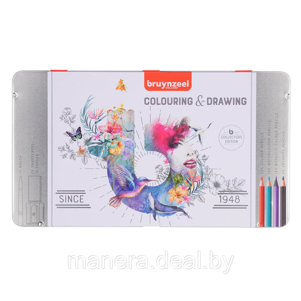 Набор карандашей "Bruynzeel Colouring&Drawing;" 70 шт