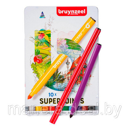 Набор маркеров художественных "Bruynzeel Super Point" 10 шт - фото 1 - id-p167984396