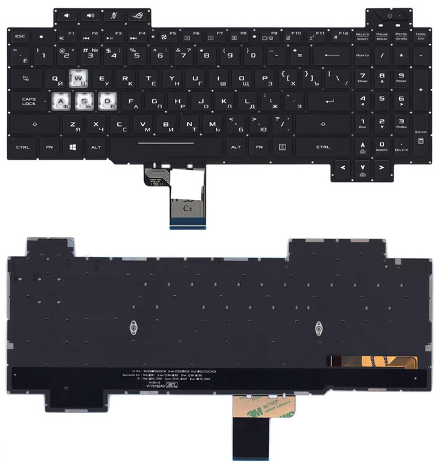 Купить клавиатуру для ноутбука Asus X54H нетбука в Минске