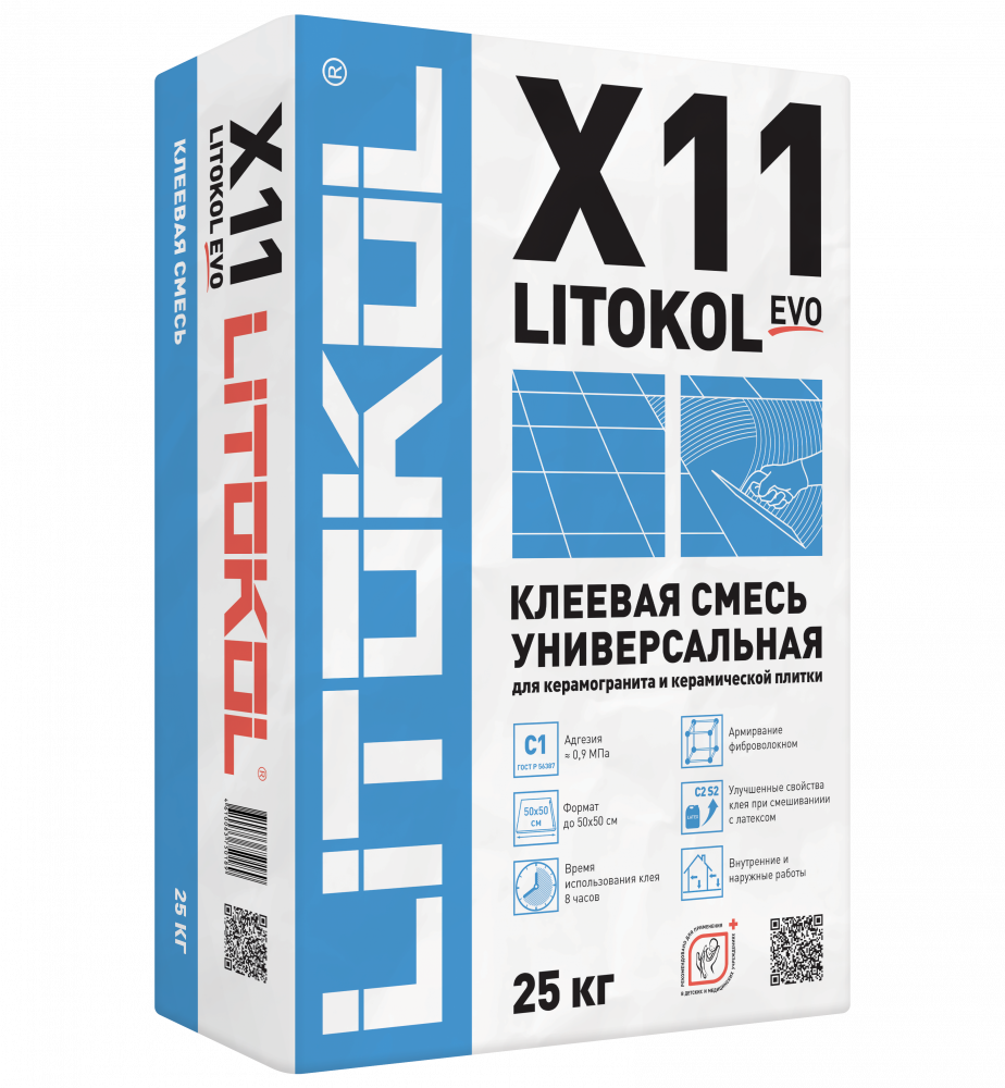 Клей для укладки плитки LITOKOL X11 EVO - фото 2 - id-p69510016