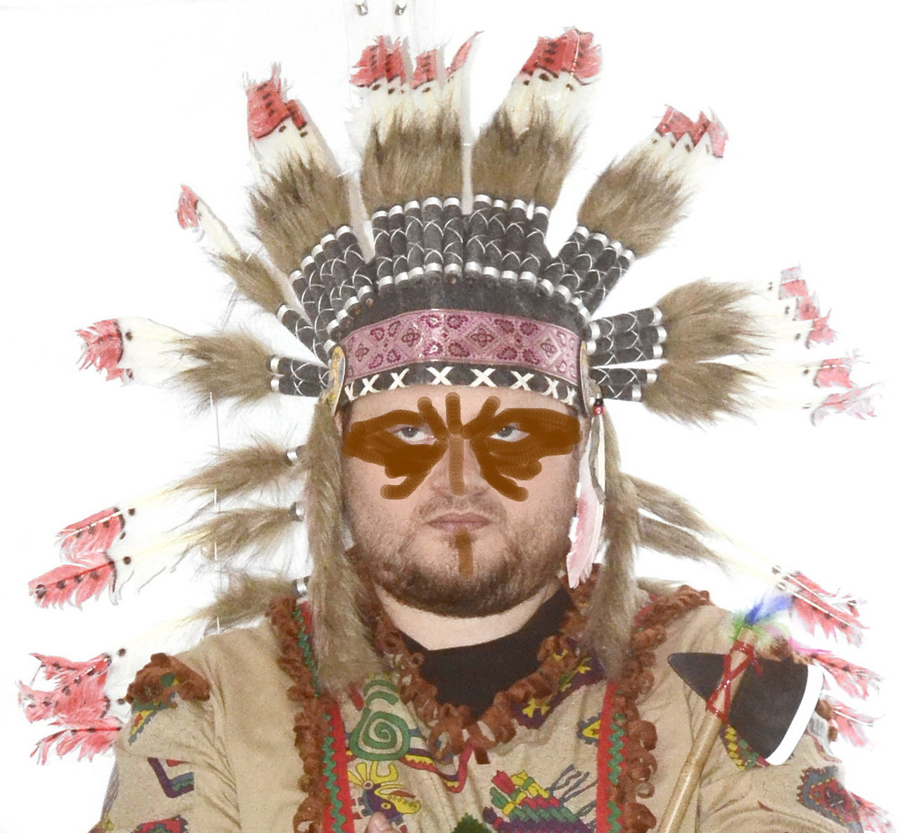 Костюм карнавальный "Великий Индейский Вождь" на размер L/XL - фото 3 - id-p167989150