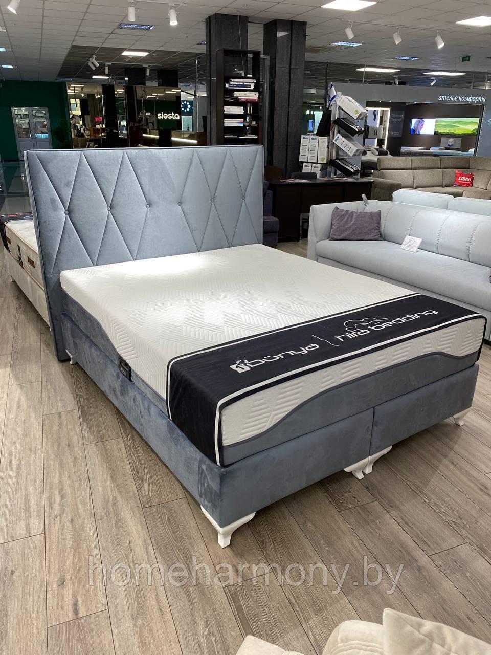 Кровать "ELA" Dünya Yatak Турция 160х200 (с матрасом и коробом для хранения)