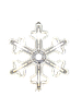 Гирлянда - панно Снежинка (белая, желтая, синяя, мультиколор), фото 4