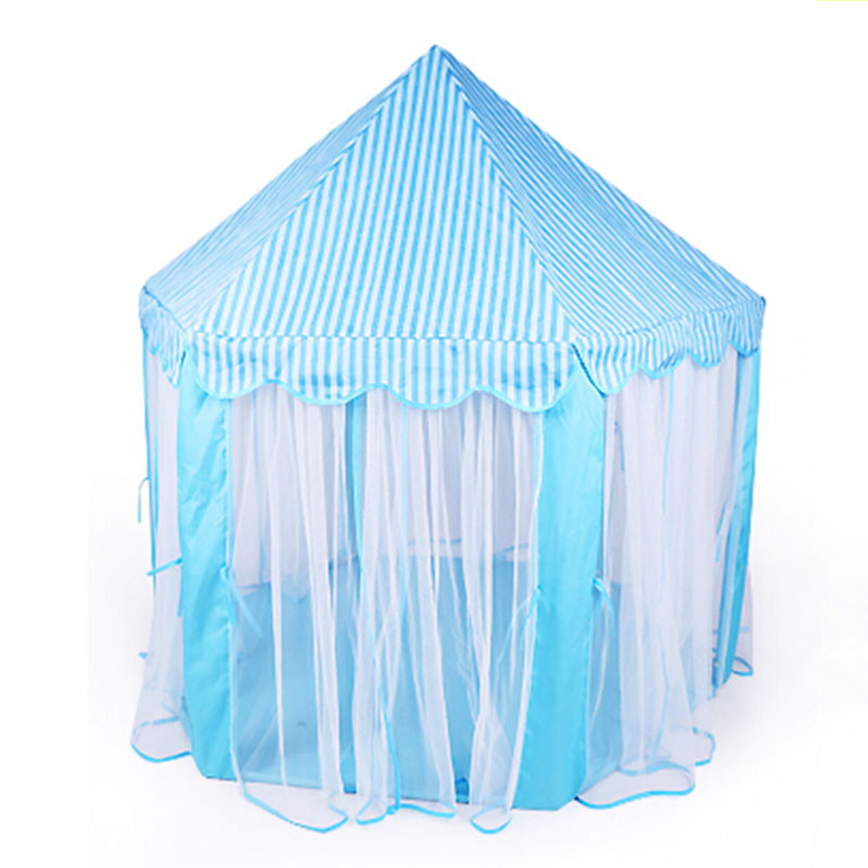 Детский игровой домик детская игровая палатка Замок шатер различные цвет 140*140*140 см разные цвета - фото 6 - id-p168023126