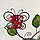 Подсвечник металлический Бабочки с цветами, фото 2